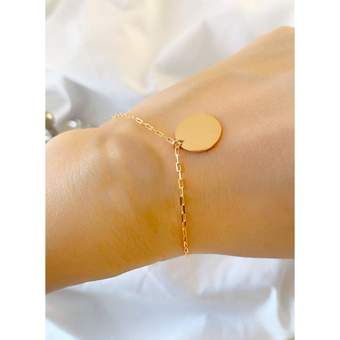 Jo Disc With Mini Paper Clip Bracelet Dangle 17k
