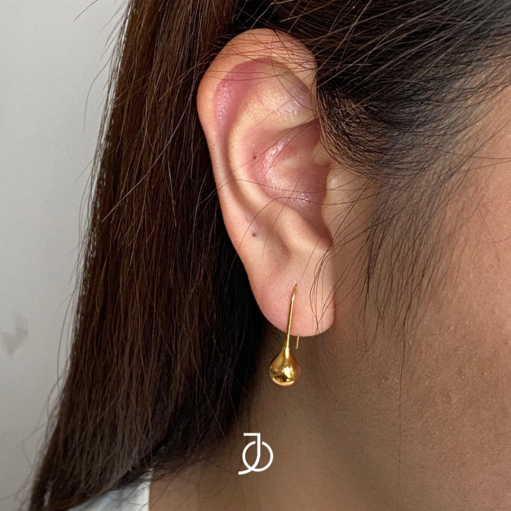 JO Anting Emas - Gold Drop Earrings