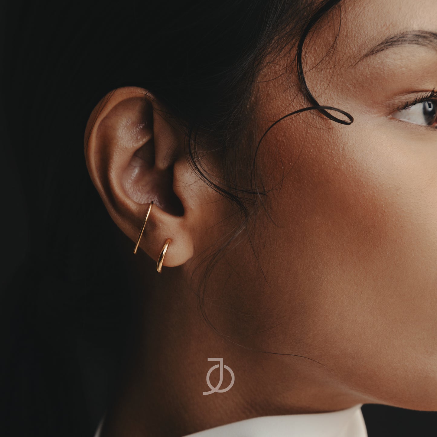 JO Double Illusion Ear Wrap Stud 17k