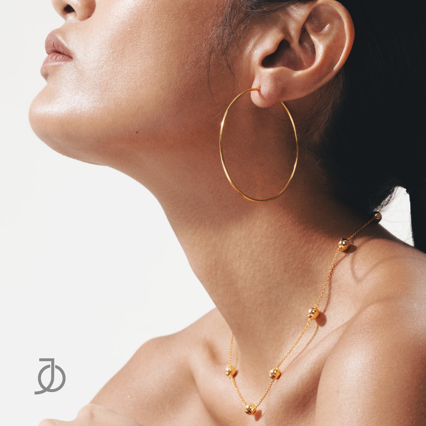 JO Gold Ball By The Yard Chain Necklace 17K