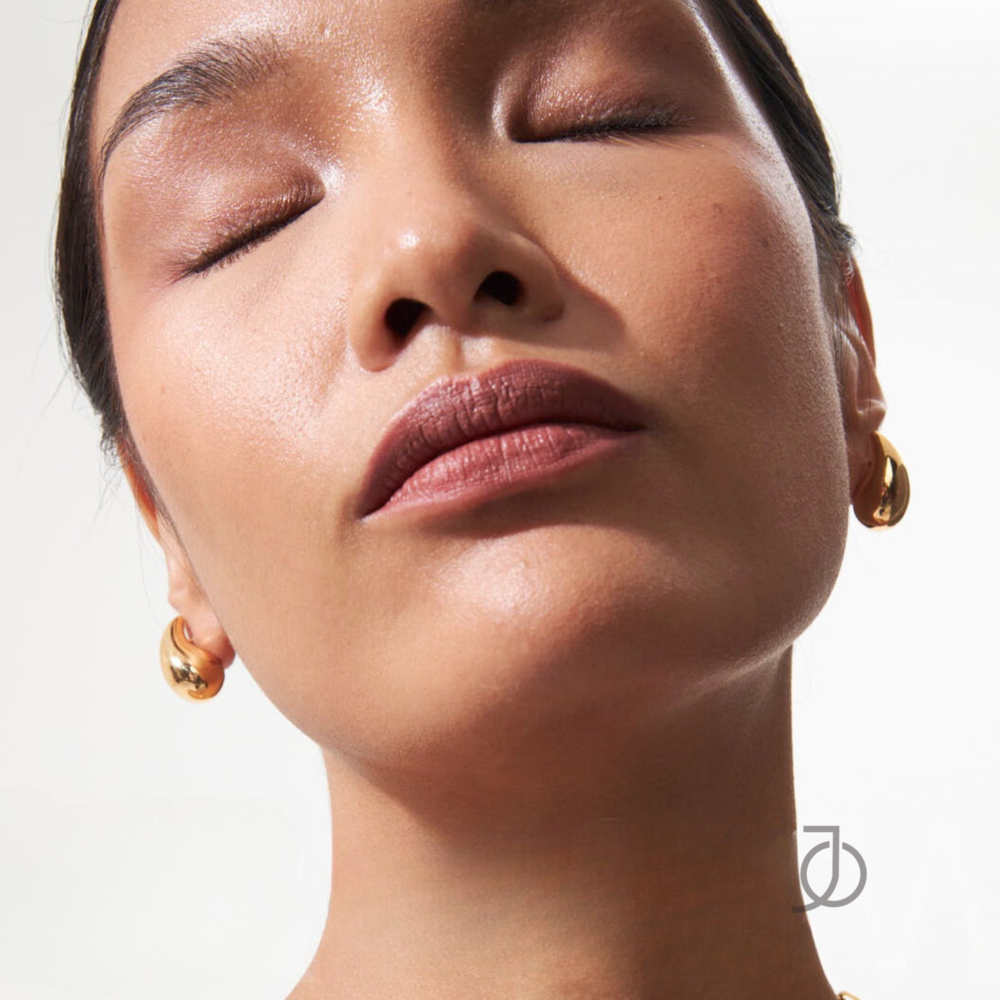 JO Large Gold Drop Stud 17k
