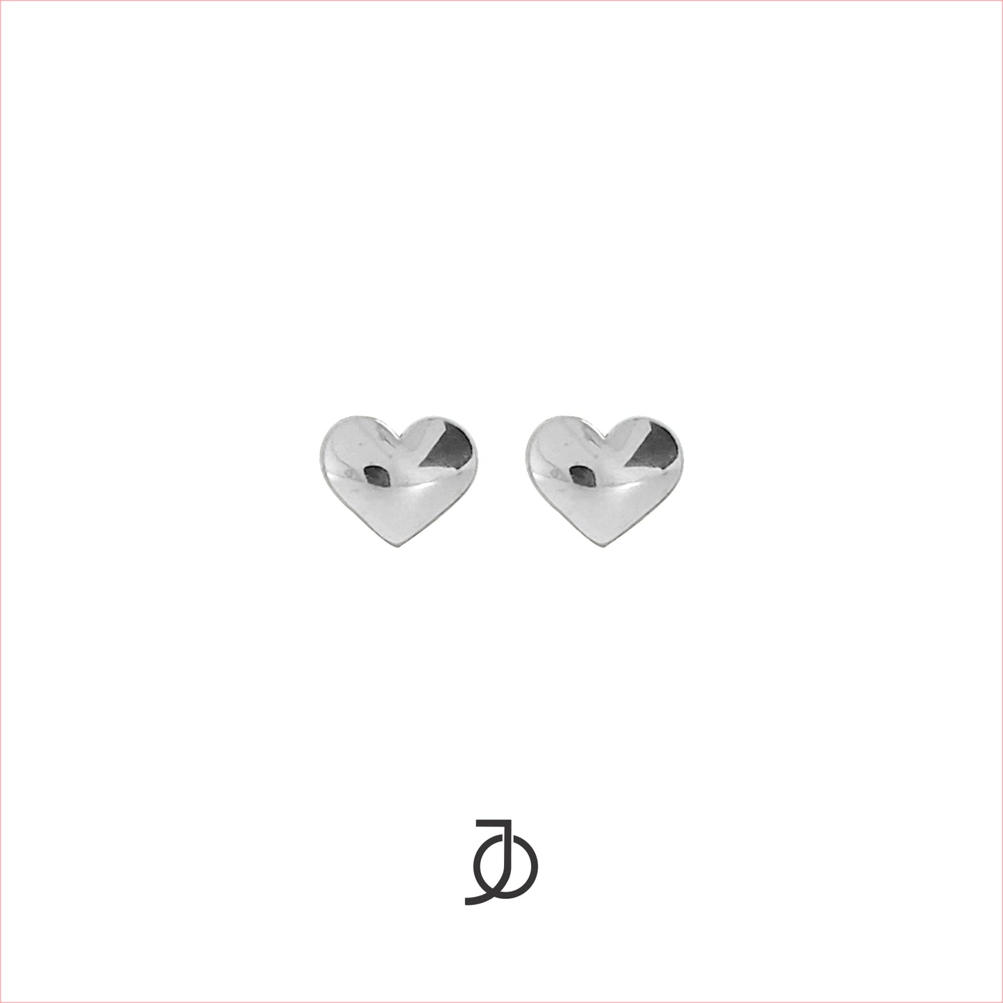 JO Dome Heart Studs