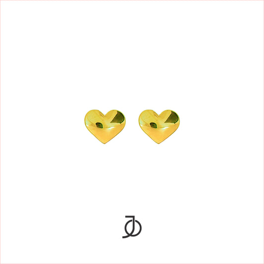 JO Dome Heart Studs
