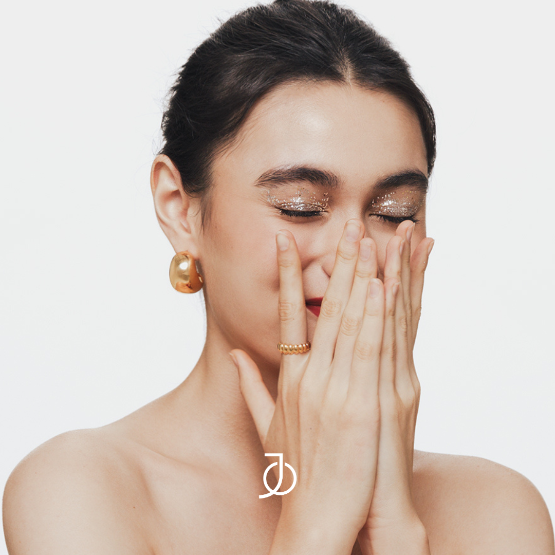JO Anting Emas - Large Boullee Hoops 17k