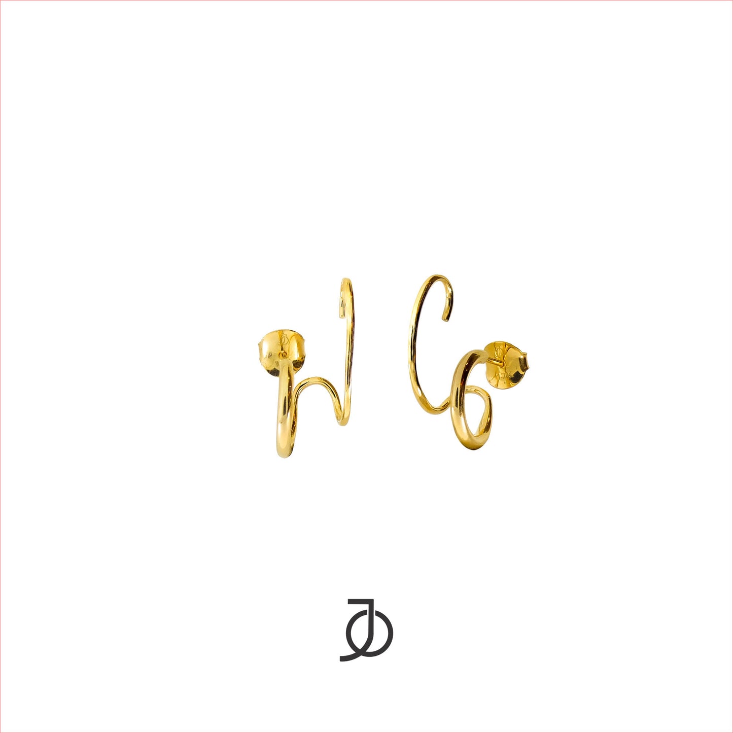 JO Double Illusion Ear Wrap Stud 17k