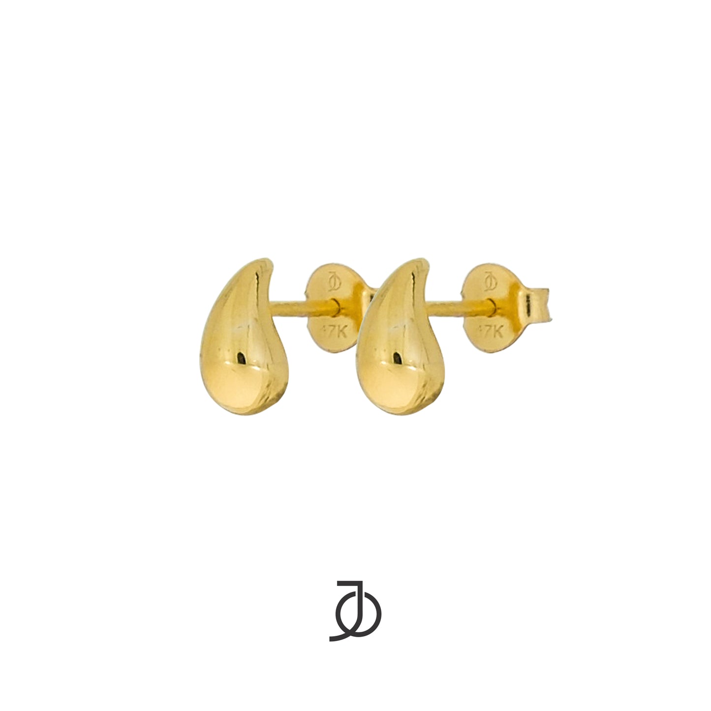 JO Gold Drop Stud 17k