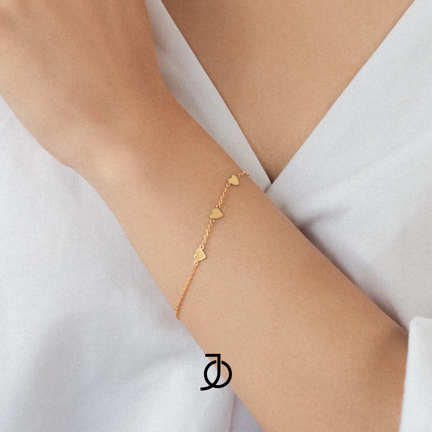 Jo 3 Mini Heart Chain Bracelet