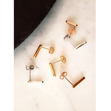 JO GOLD BAR STUDS