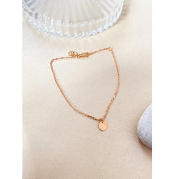 Jo Mini Disc With Mini Paper Clip Bracelet Dangle 17k