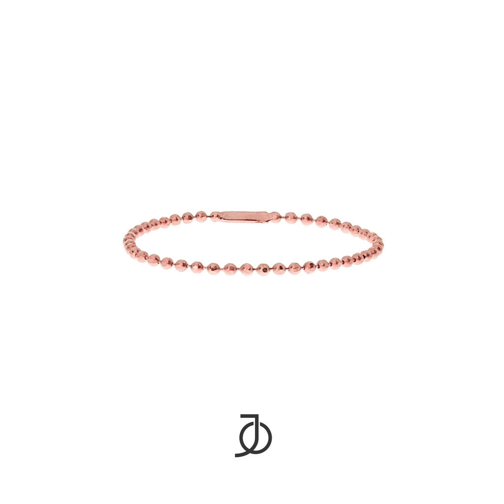 JO Mini Beaded Chain Rings