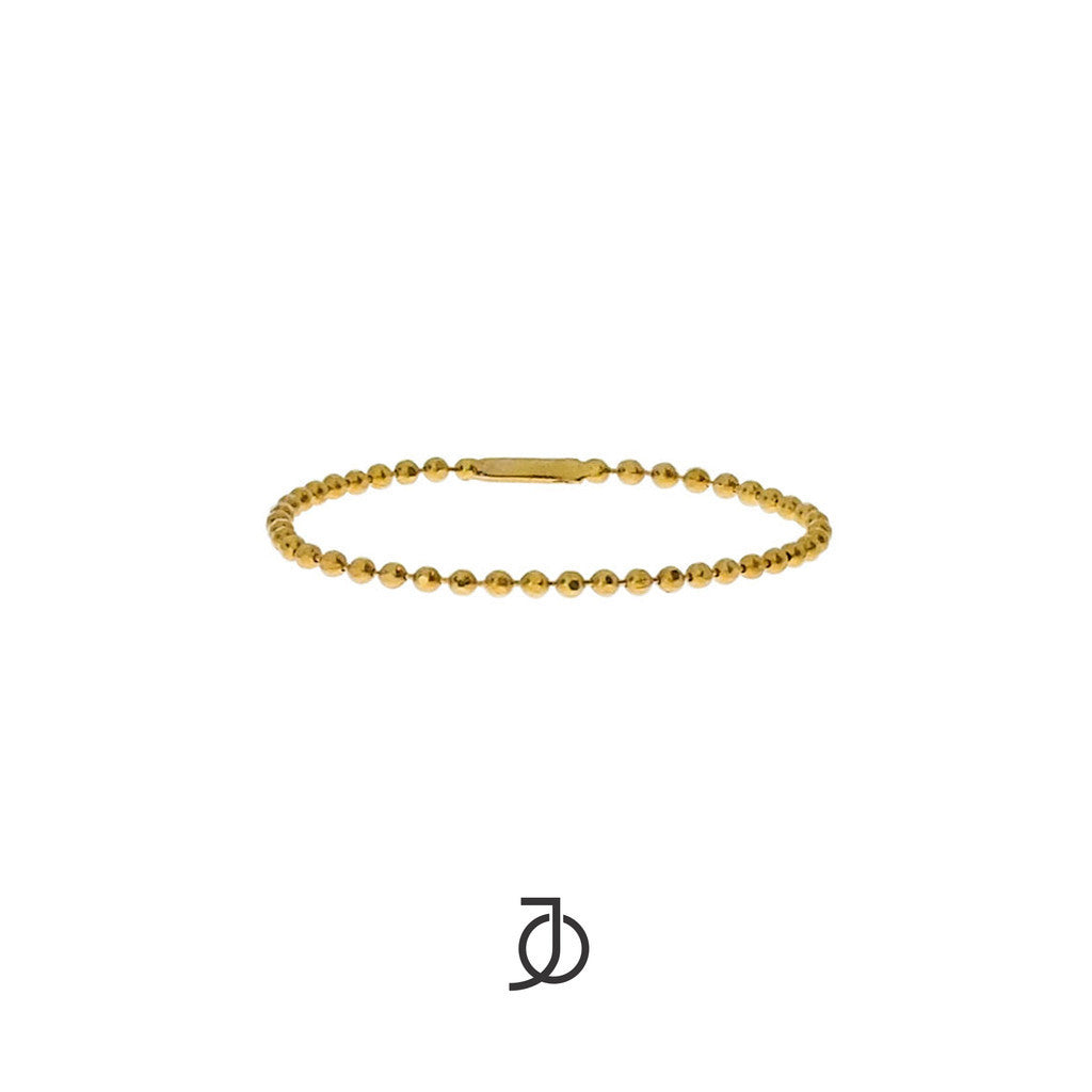 JO Mini Beaded Chain Rings