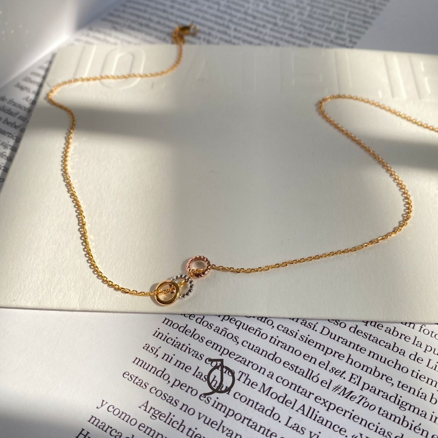 JO Gold Ball Beads Pendant