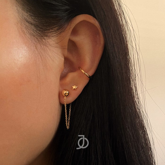 JO Medium Ball Chain Studs
