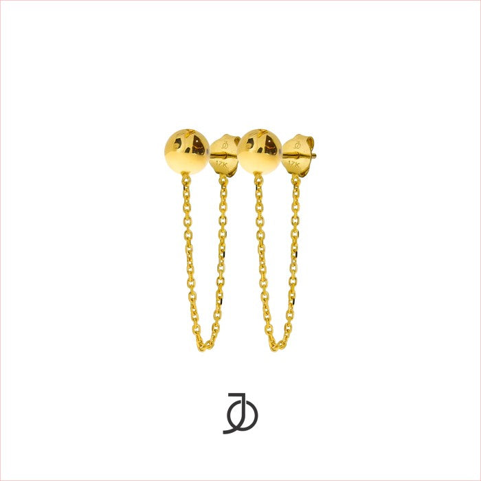 JO Medium Ball Chain Studs