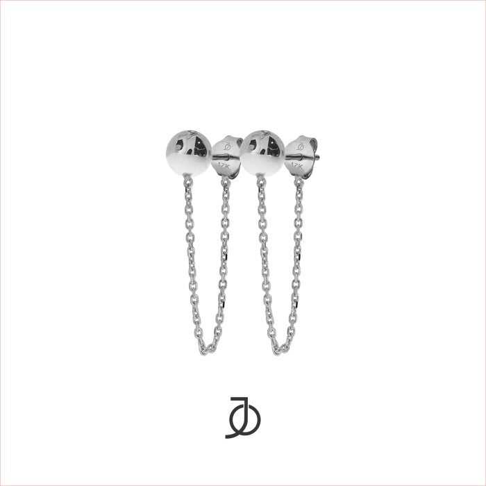 JO Medium Ball Chain Studs