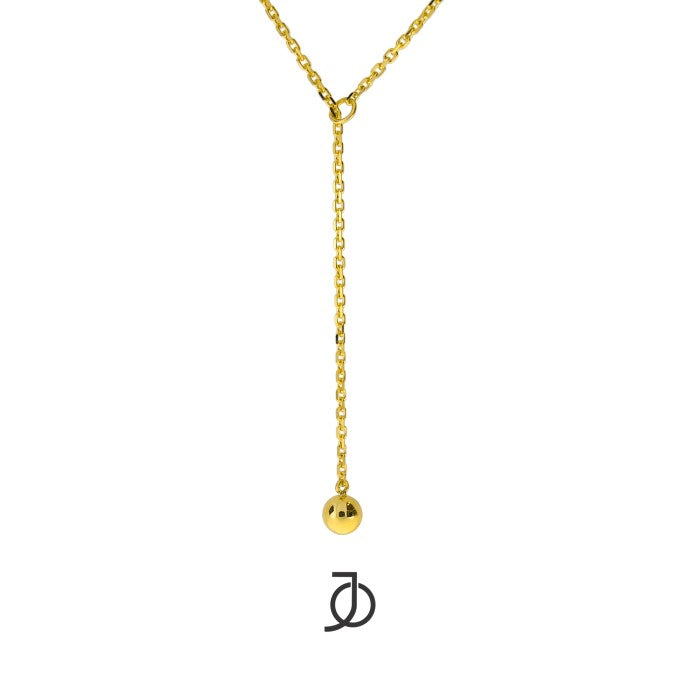 JO Mini Drop Ball Moving Lariat Necklace