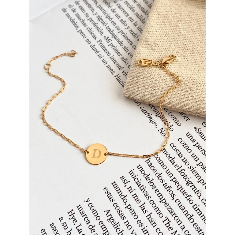 Jo Small Disc With Mini Paper Clip Bracelet