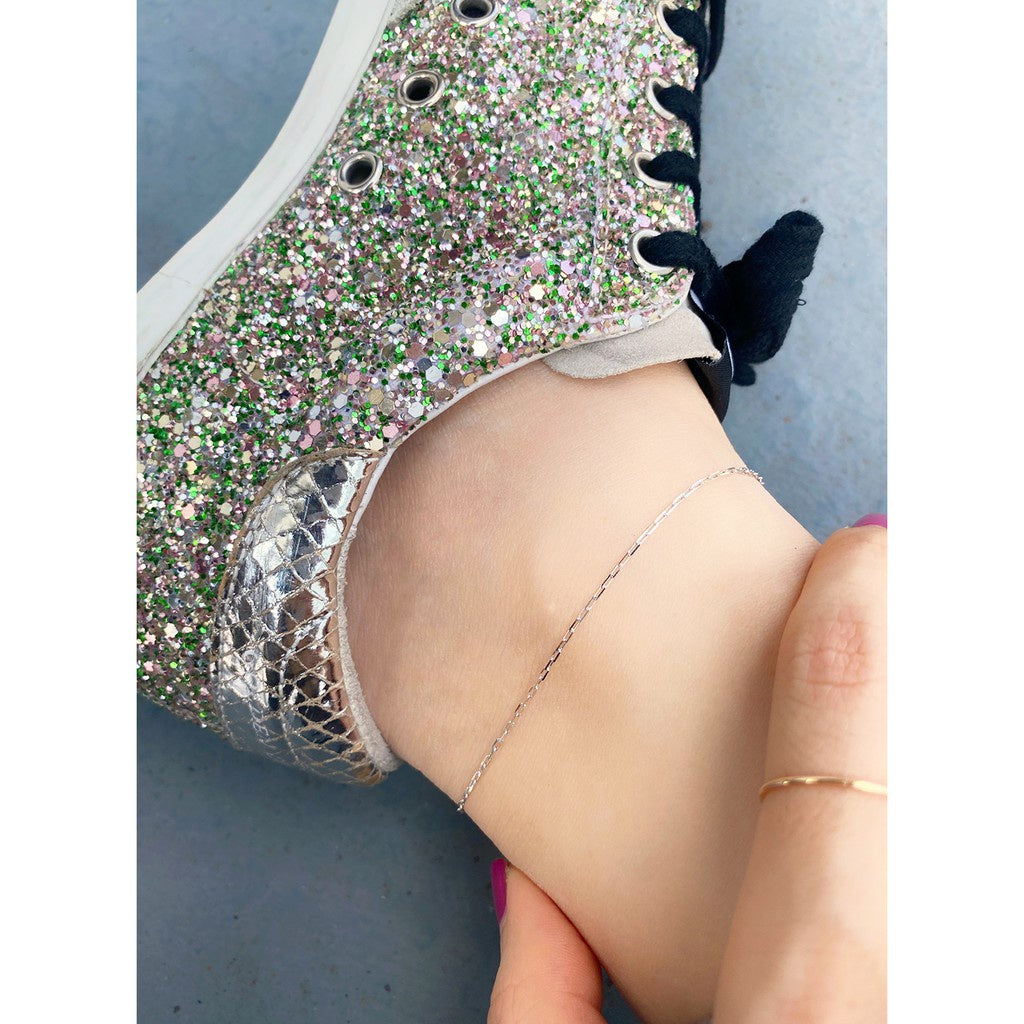 Jo Mini Paper Clip Anklet