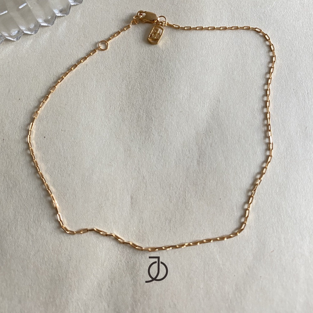 Jo Mini Paper Clip Anklet