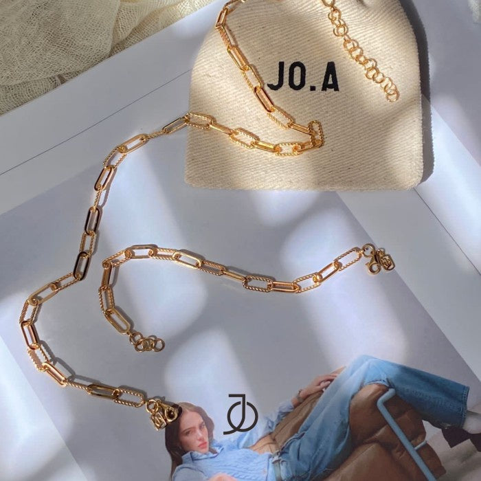 JO Large Paper Clip Twist Bracelet
