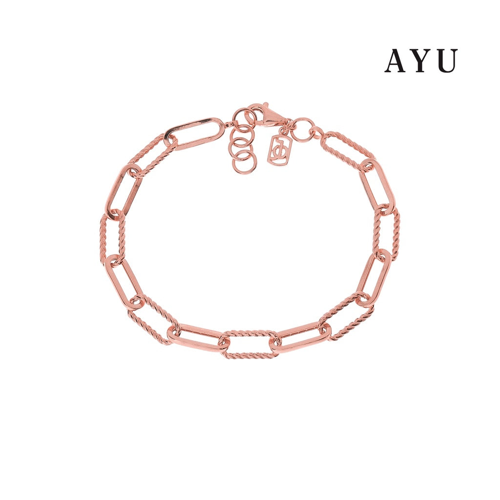 JO Large Paper Clip Twist Bracelet