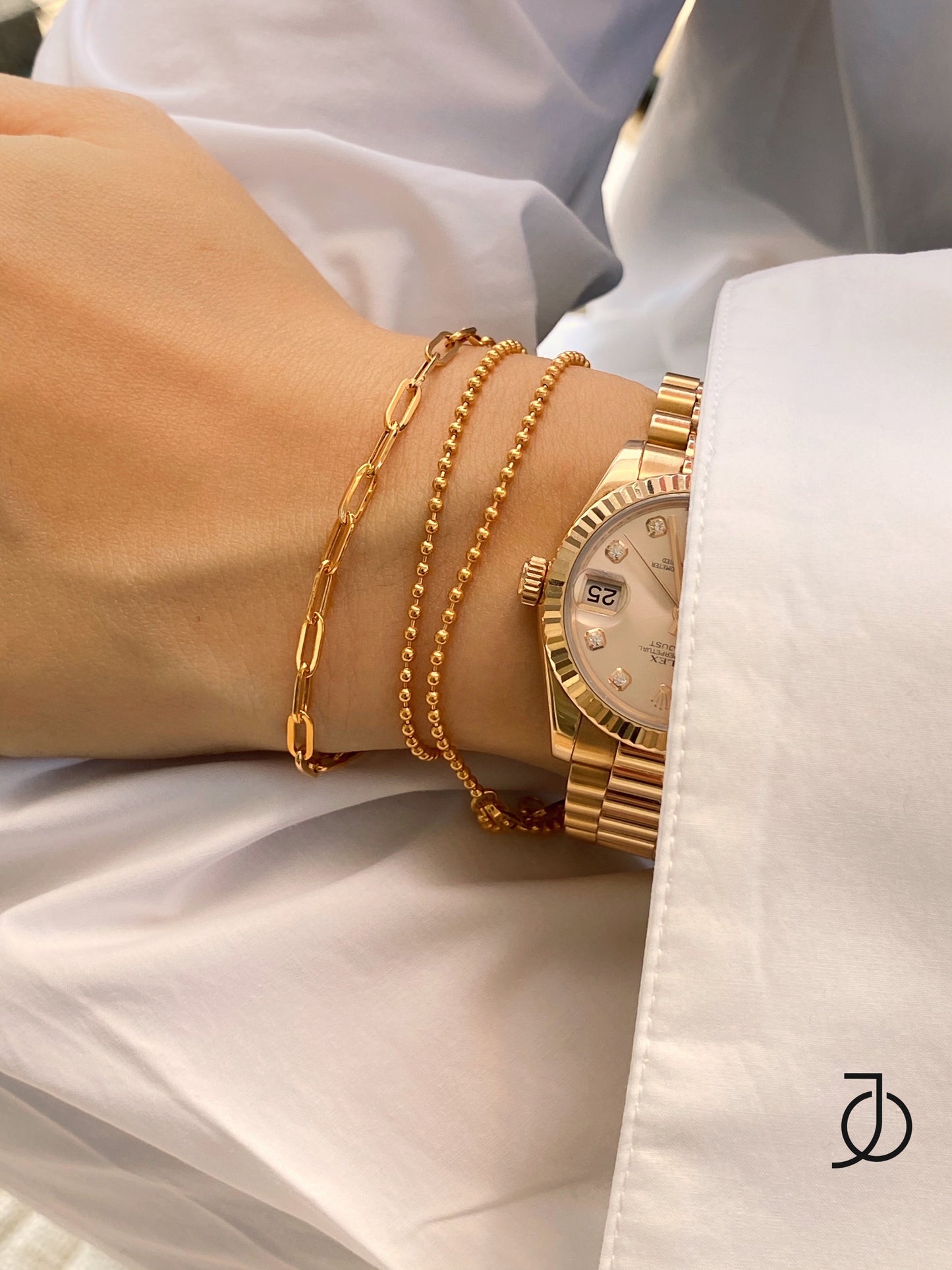JO Paper Clip Bracelet