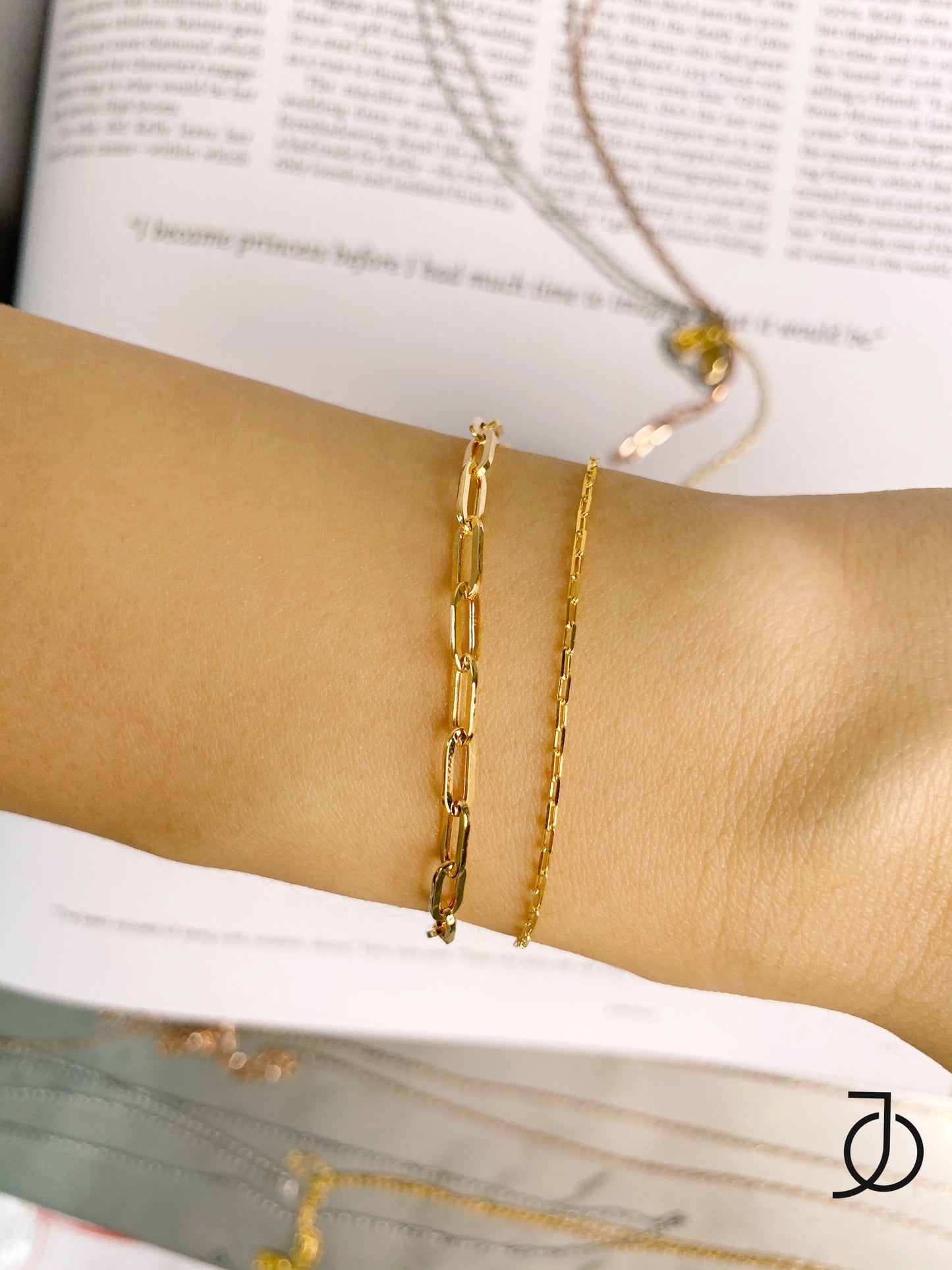 JO Paper Clip Bracelet