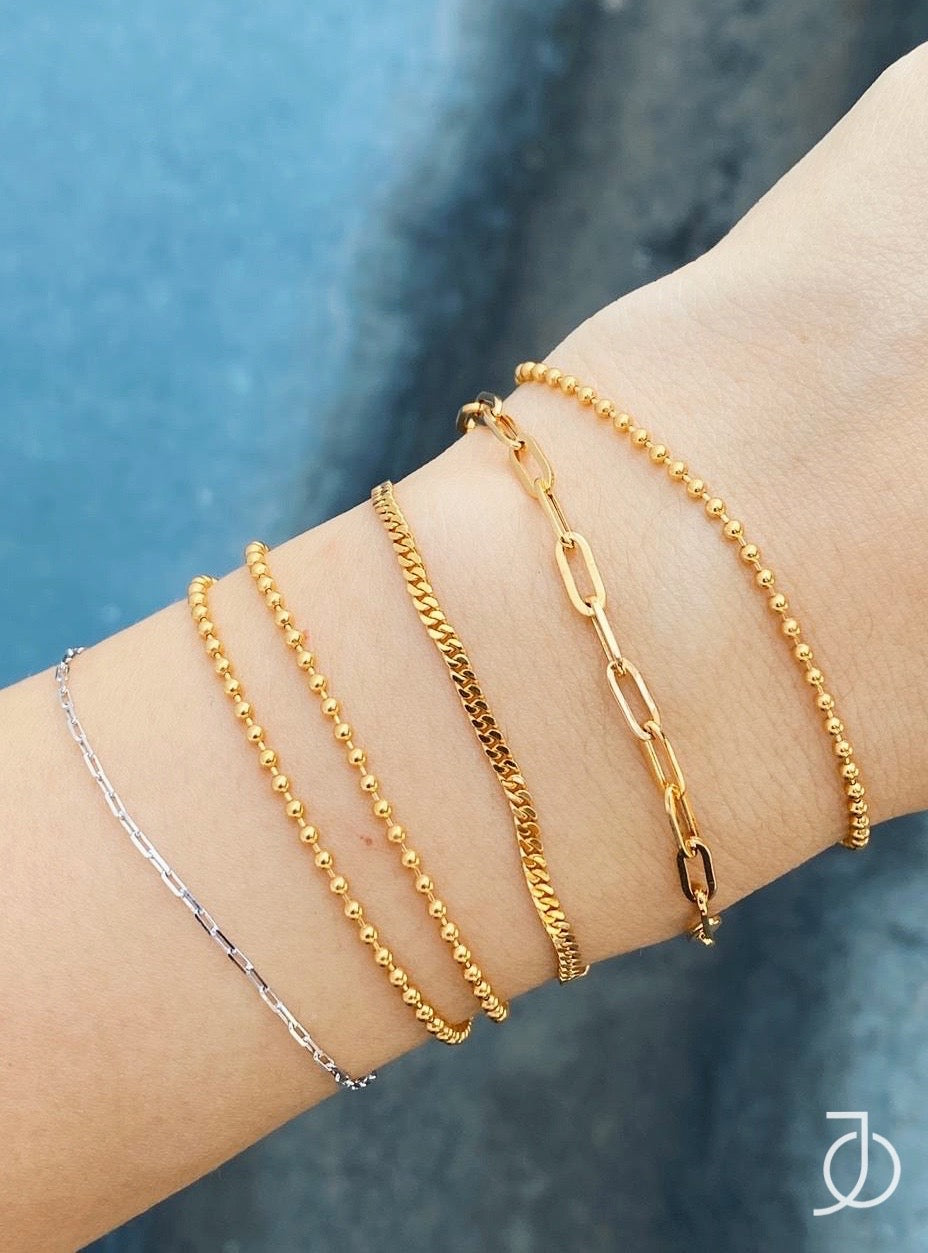 JO Paper Clip Bracelet