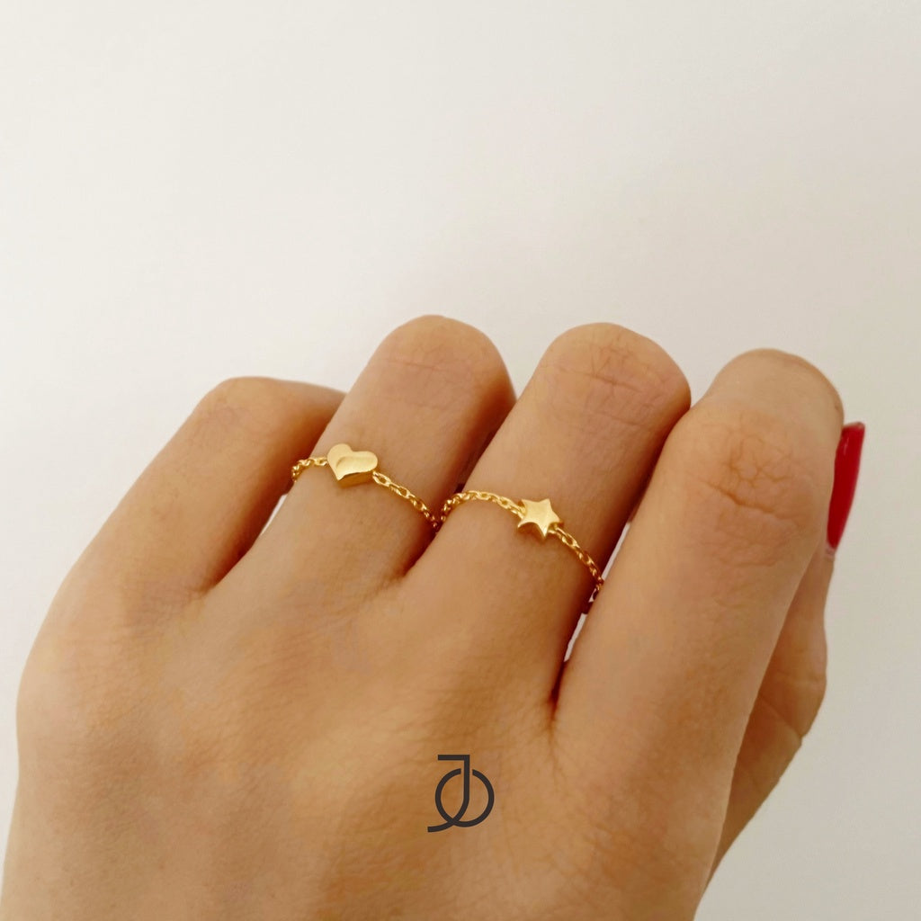 JO Star Link Ring 17k