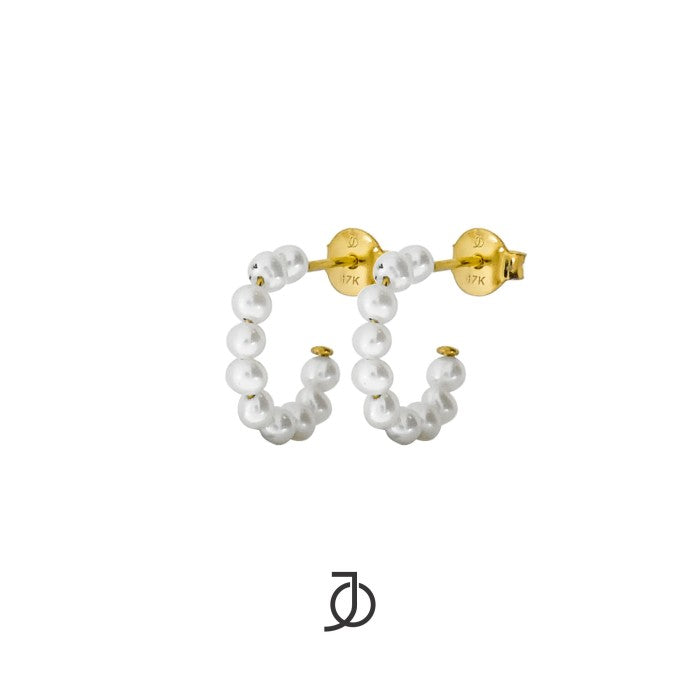 JO Pearl Hoops 17k