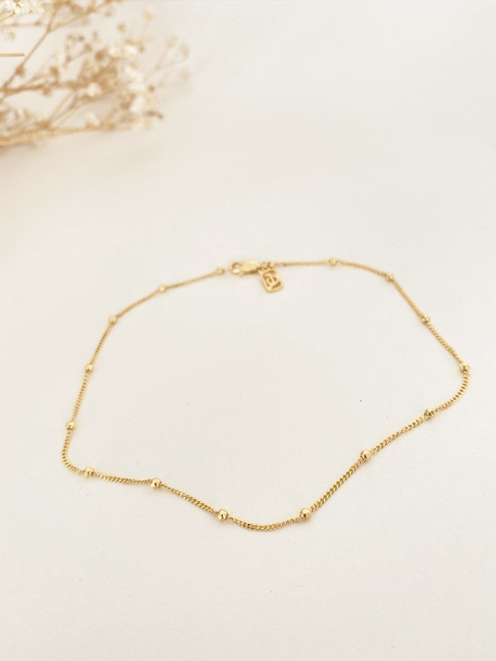 Jo Gold Ball Anklet