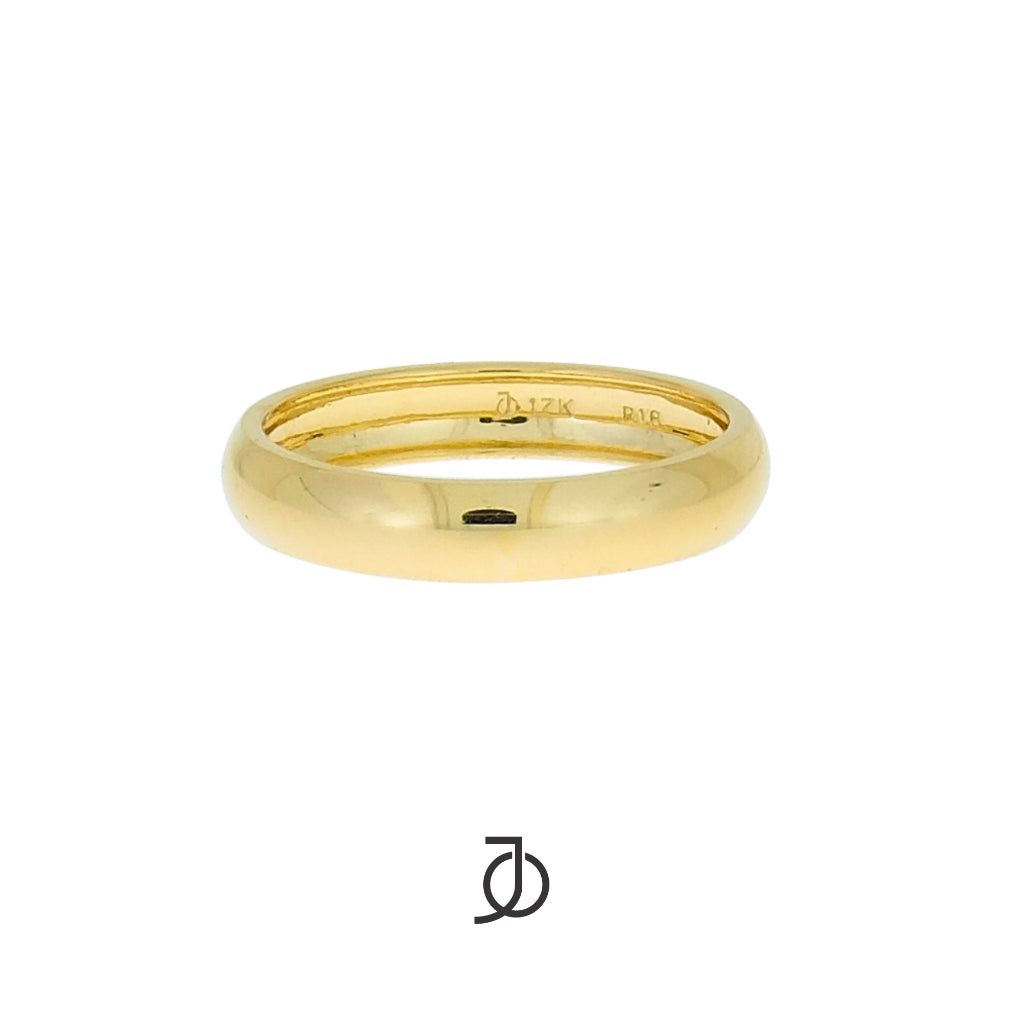 JO Cincin Emas-4mm Curved Band 17k
