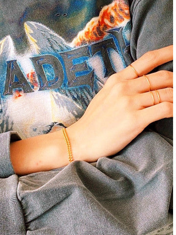 JO DOUBLE LAYER BEADED BRACELET