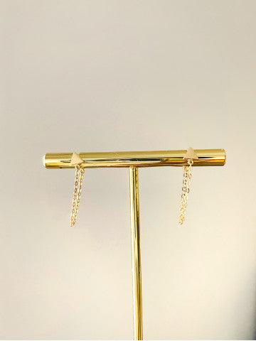 Jo Triangle Chain Stud