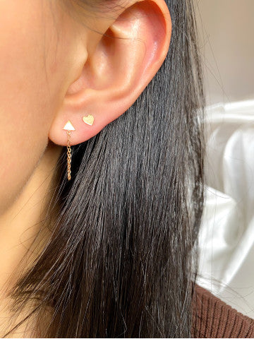 Jo Triangle Chain Stud