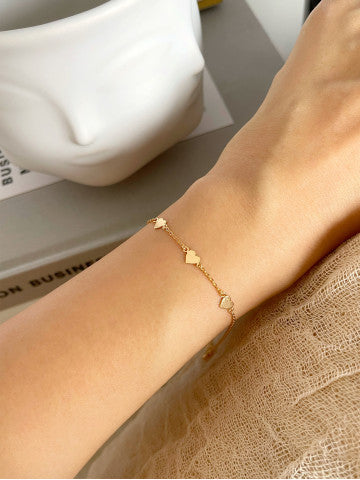 Jo 3 Mini Heart Chain Bracelet