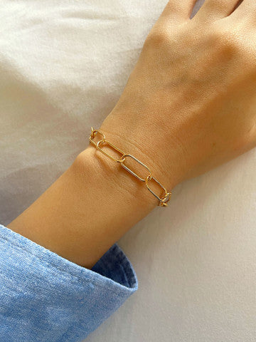 JO LONG OVAL LINK BRACELET