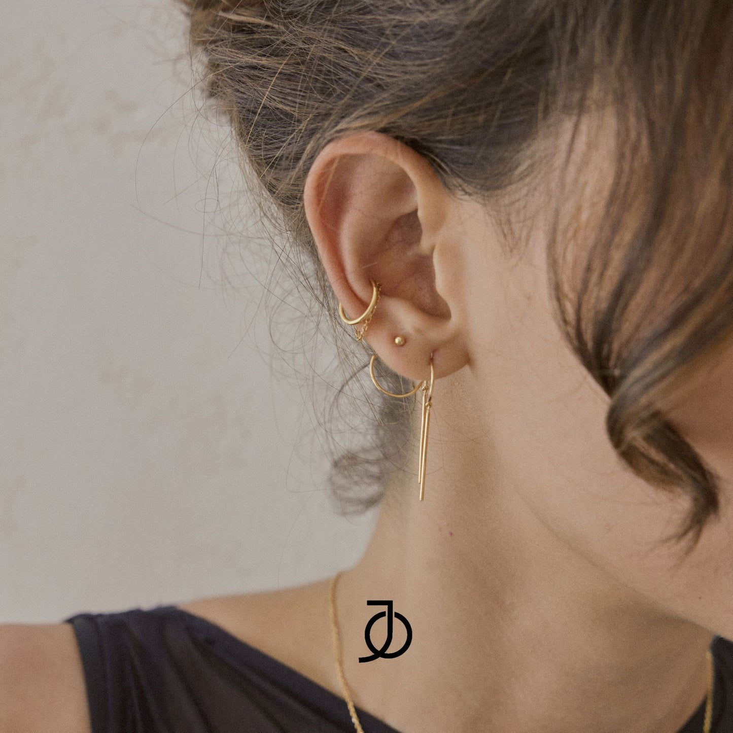 JO Double Layer Thin Earcuff