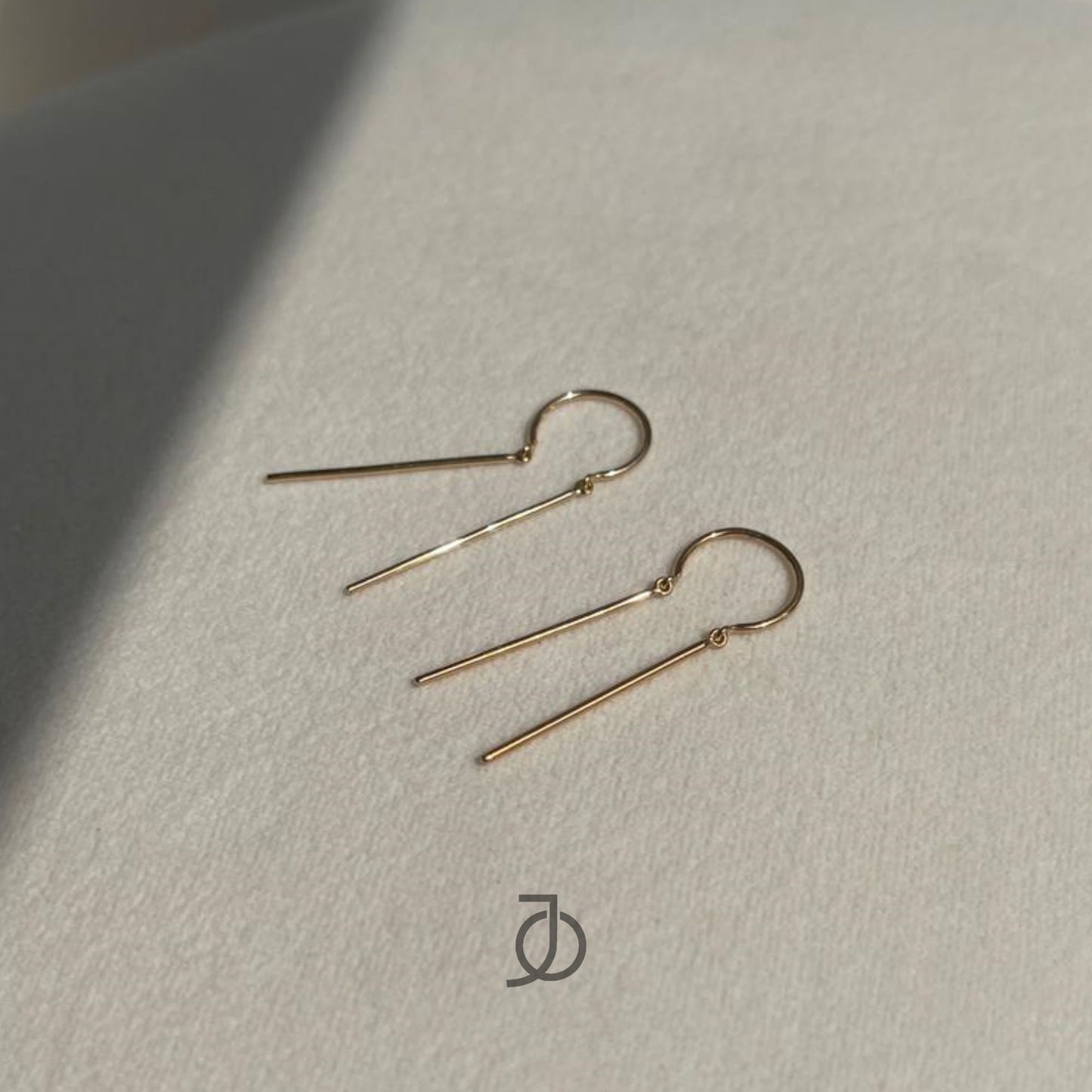 JO Double Thin Bar Earrings
