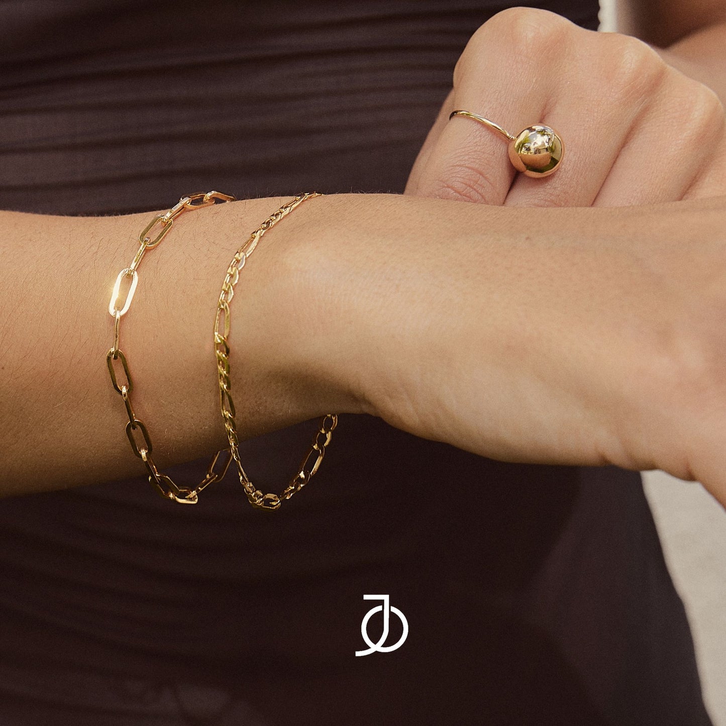 JO Paper Clip Bracelet