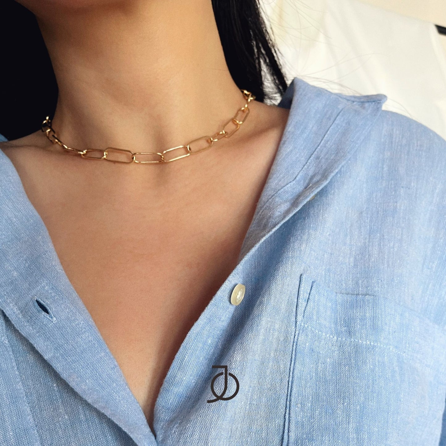 Jo Long Oval Link Chain