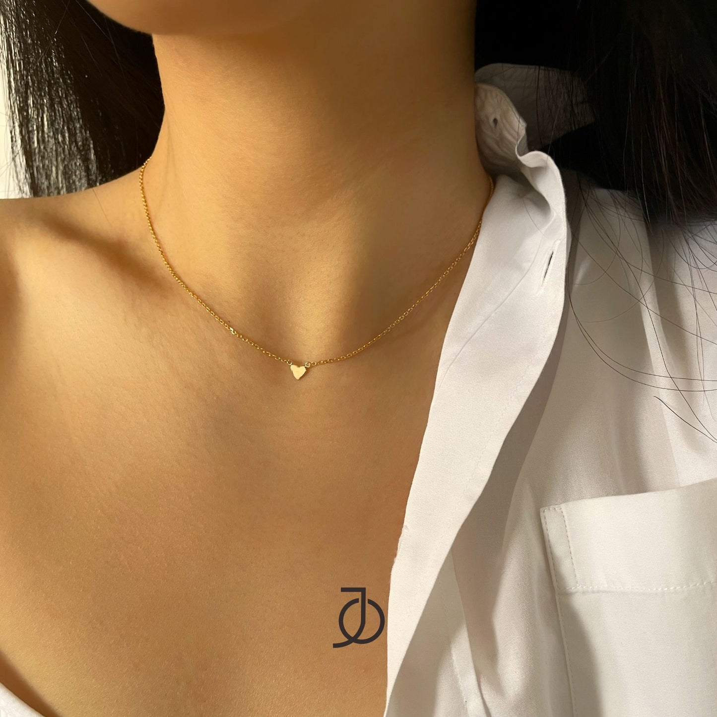 Jo Mini Heart Chain Necklace