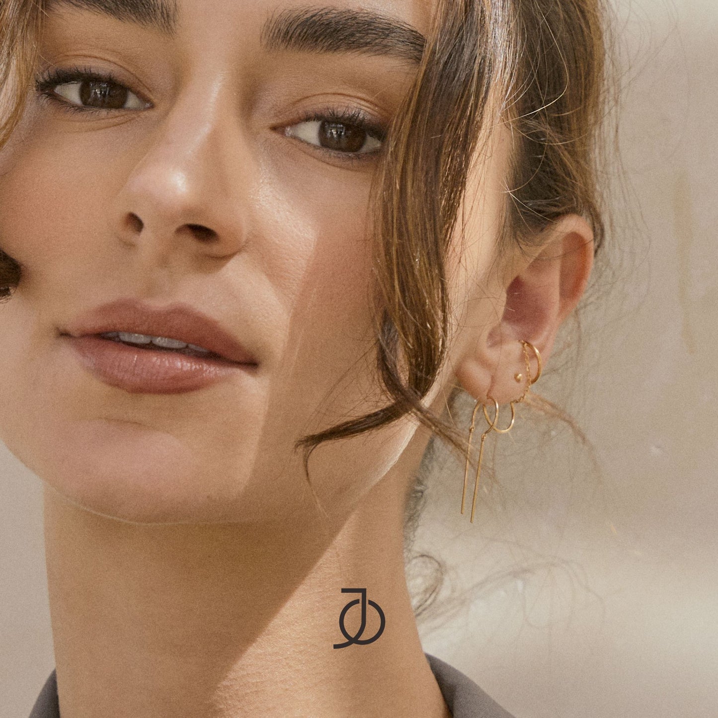 JO Double Thin Bar Earrings