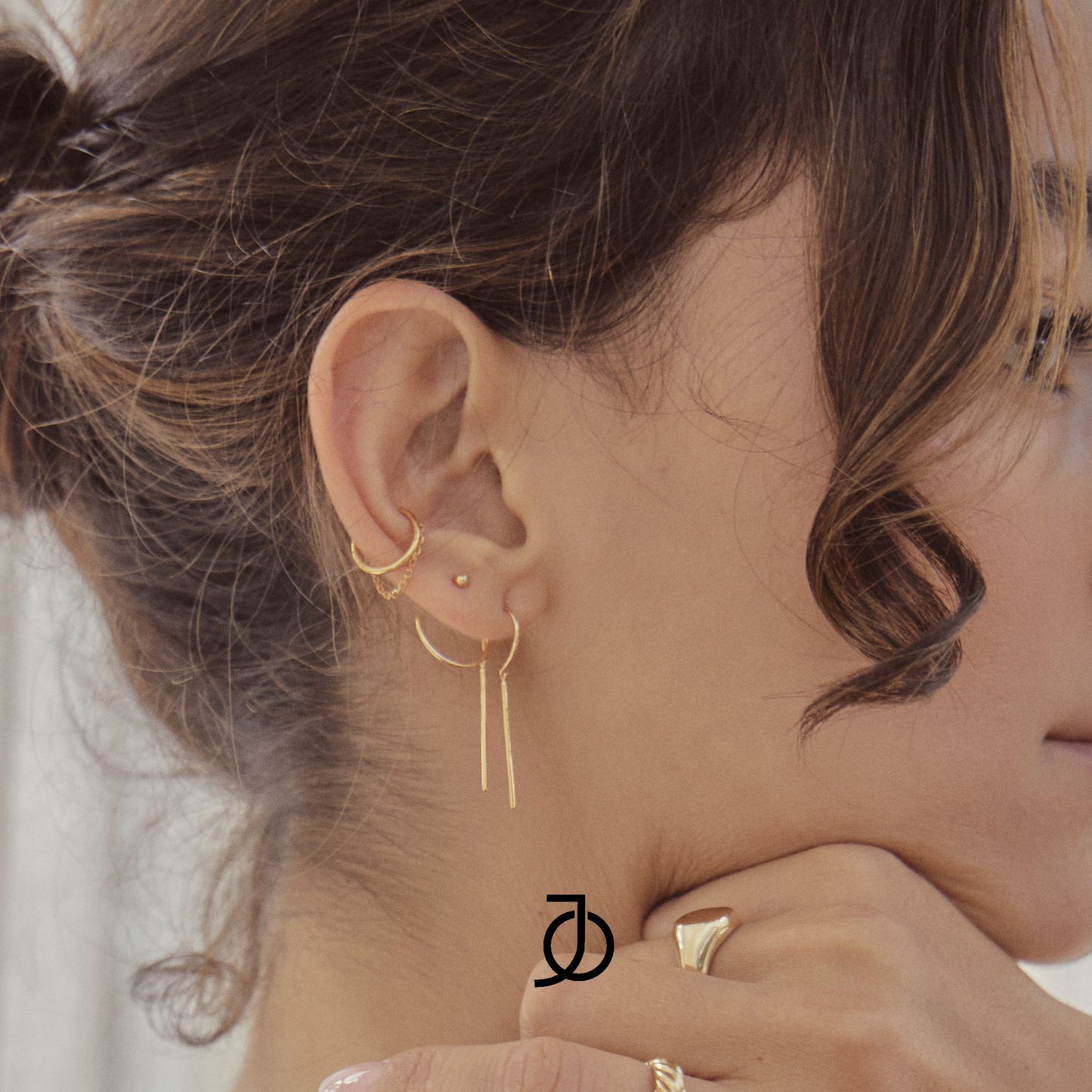 JO Double Layer Thin Earcuff