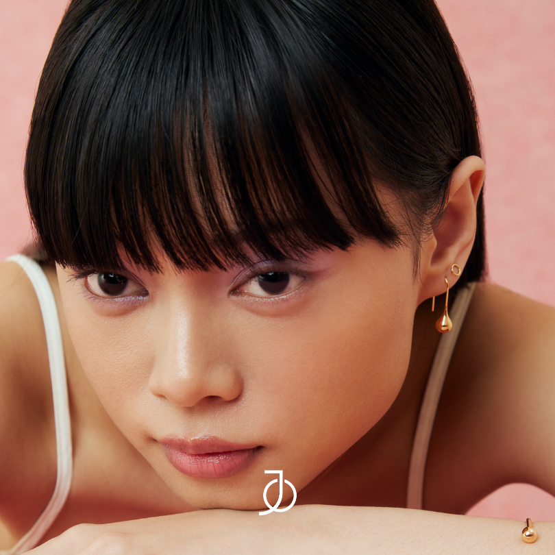 JO Anting Emas - Gold Drop Earrings