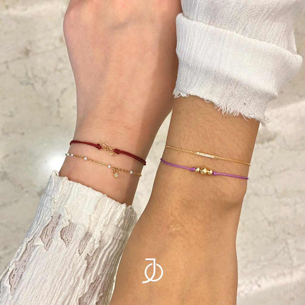 JO Mini Diamond Bar With Adjustable Bracelet