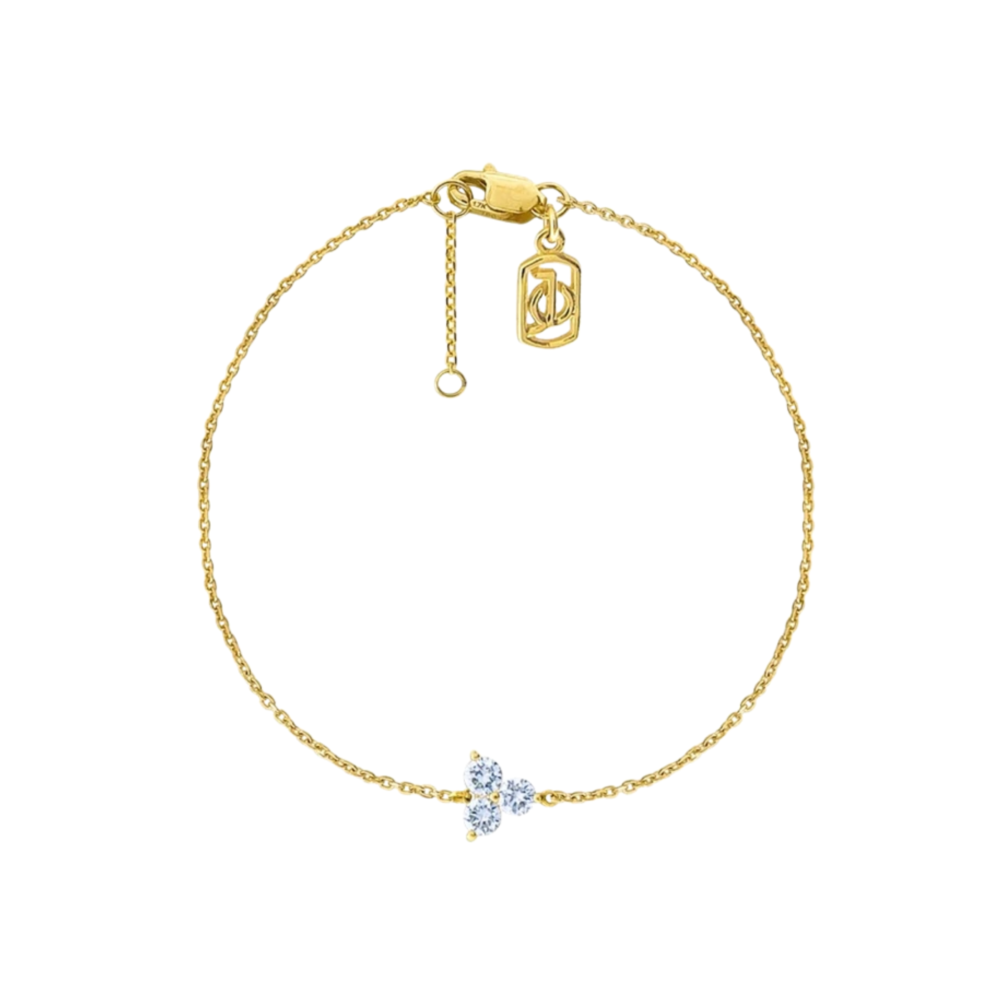 JO Lucky 3 Diamond Chain Bracelet