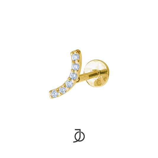 JO Pave Curve Bar Flat Back 17k