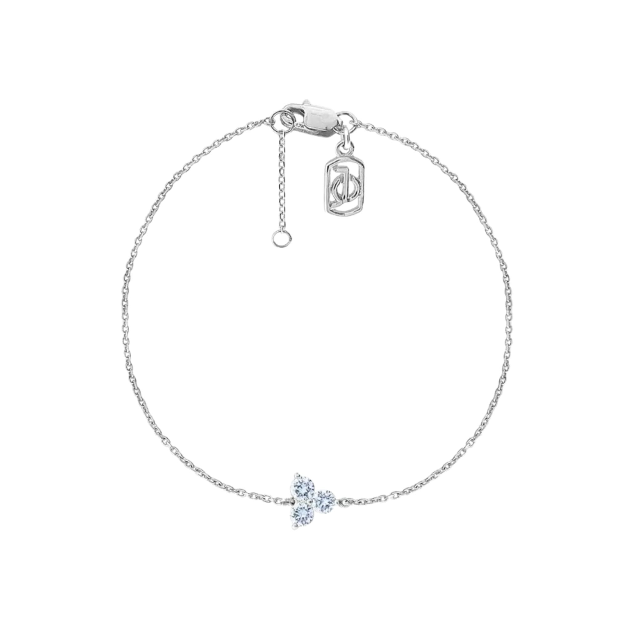 JO Lucky 3 Diamond Chain Bracelet