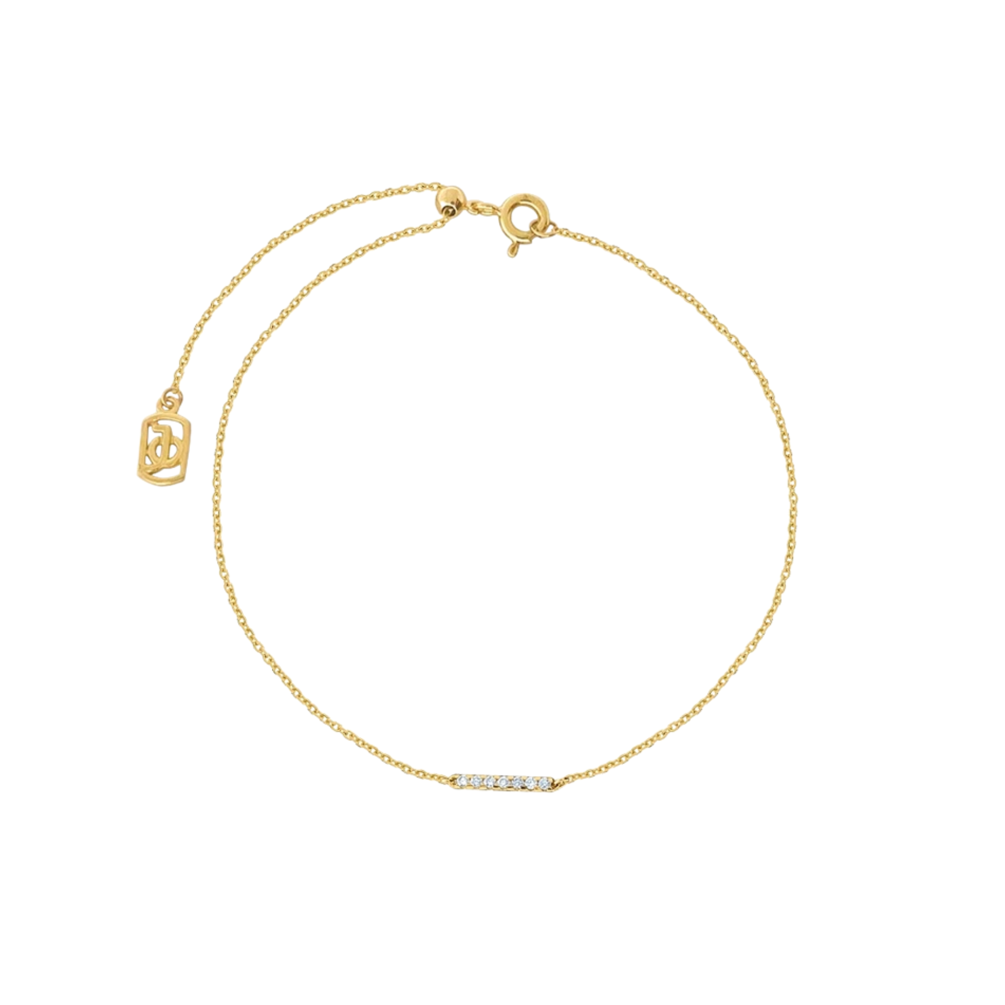 JO Mini Diamond Bar With Adjustable Bracelet